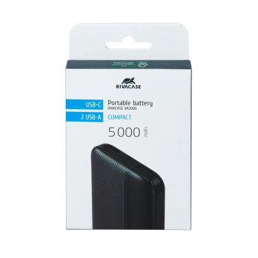 Logotrade reklaminės dovanos nuotrauka: Išorinė baterija VA2006 5000 mAh RIVACASE
