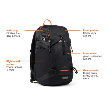 Logotrade reklaminiai produktai nuotrauka: Nordic Drift Trail RCS kuprinė 24L