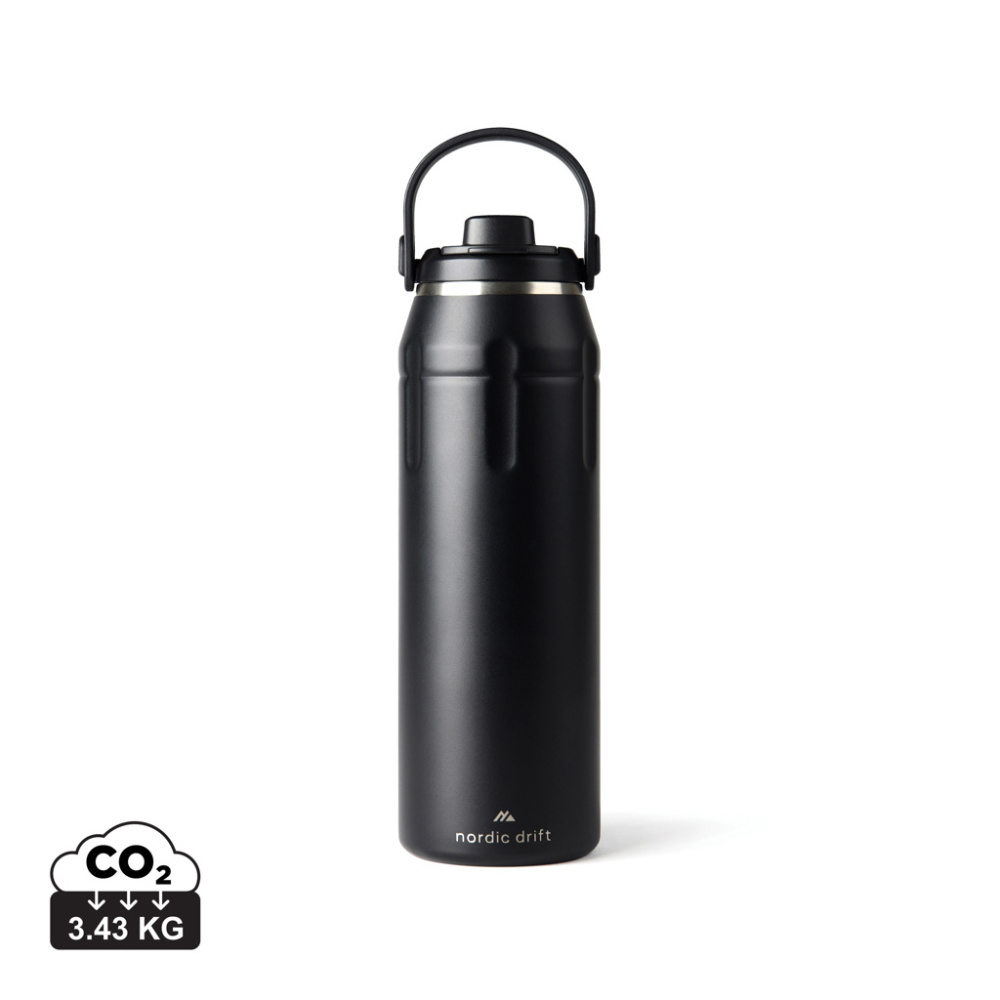 Logotrade reklaminės dovanos nuotrauka: „Nordic Drift Trail RCS“ termosas su termosu, 940 ml