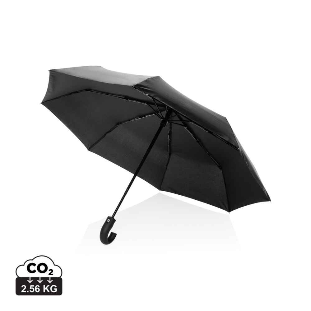 Logotrade reklaminiai produktai nuotrauka: KENTO URBAN 21'' AWARE™ 190T RPET automatiškai atsidarantis/užsidarantis skėtis