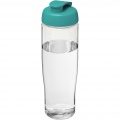 H2O Active® Tempo 700 ml sporta pudele ar pārslēdzamu vāku, Caurspīdīgs / Aqua zils