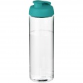 H2O Active® Vibe 850 ml sporta pudele ar pārslēdzamu vāku, Caurspīdīgs / Aqua zils