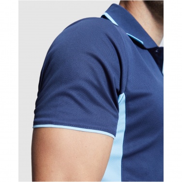 Logotrade biznesa dāvanas foto: Montmelo unisex sporta polo ar īsām piedurknēm