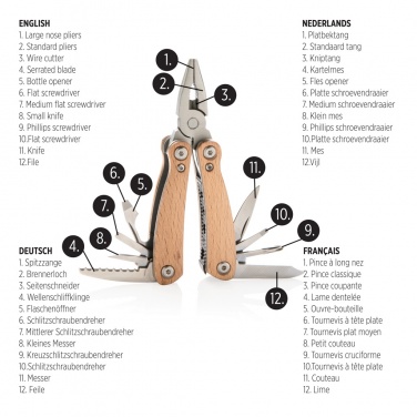 Logotrade Ideja dāvanas foto: Koka mini multiinstruments