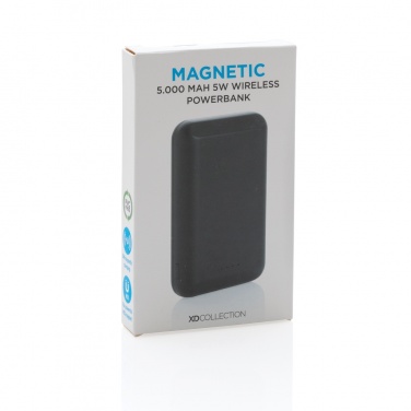 Logotrade Ideja dāvanas foto: Magnētiskā 5000 mAh 5W bezvadu barošanas akumulators