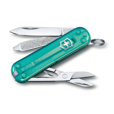 Logotrade korporatīvās dāvanas foto: Kabatas nazis Classic SD caurspīdīgs Victorinox