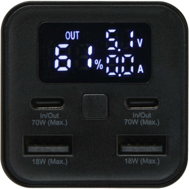 Logotrade Ideja dāvanas foto: Acamar 20.000 mAh 70W pārstrādāta alumīnija klēpjdatora pārnēsājamais akumulators