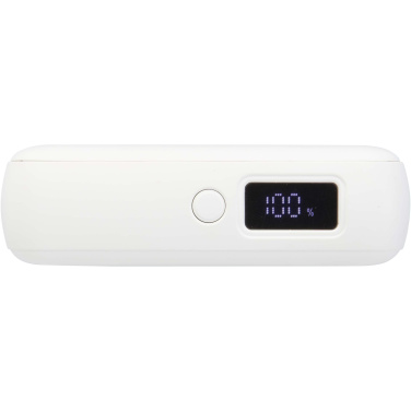 Logotrade dāvanas foto: Acrux 10.000 mAh 35W planšetdatora pārnēsājamais akumulators ar iebūvētu C tipa kabeli - izgatavots no pārstrādātas plastmasas