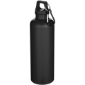 Oregon 750 ml vienkrāsaina RCS pārstrādātas plastmasas ūdens pudele ar karabīni, Melns