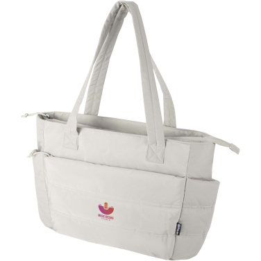 Logotrade biznesa dāvanas foto: Puffer 15,6" GRS pārstrādāta klēpjdatora iepirkumu soma 18L