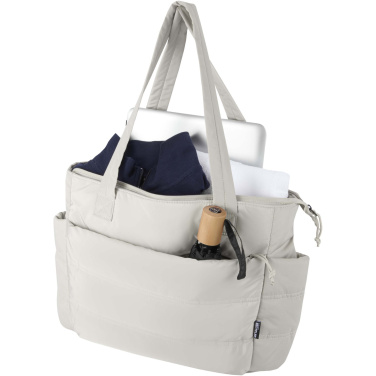 Logotrade ziemassvētku dāvanas foto: Puffer 15,6" GRS pārstrādāta klēpjdatora iepirkumu soma 18L