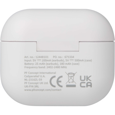 Logotrade biznesa dāvanas foto: Altais pārstrādātas plastmasas patiesi bezvadu Bluetooth® austiņas