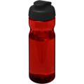 H2O Active® Eco Base 650 ml sporta pudele ar pārslēdzamu vāku, Sarkans / melns