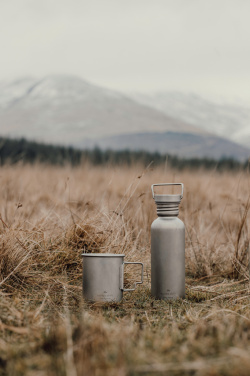 Logotrade biznesa dāvanas foto: Nordic Drift Trail īpaši vieglā titāna ūdens pudele 600 ml