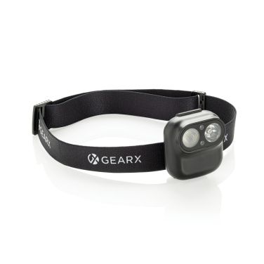 Logotrade dāvanas foto: Gear X RCS rPlastmasas galvas lukturītis ar kustības sensoru