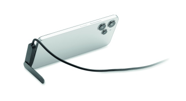 Logotrade biznesa dāvanas foto: 60 W USB-C kabeļa tālruņa statīvs