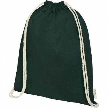 Логотрейд pекламные подарки картинка: Orissa 100 g/m² organic cotton drawstring bag 5L