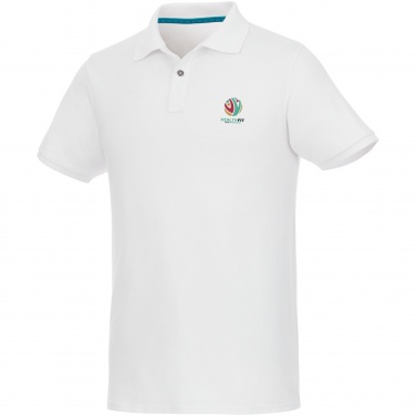 Логотрейд pекламные подарки картинка: Beryl short sleeve men's organic recycled polo