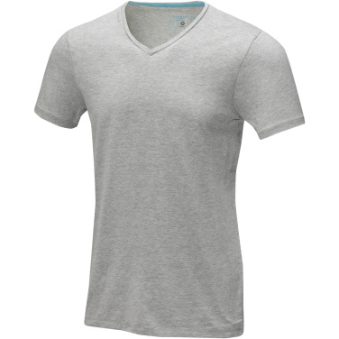 Лого трейд pекламные подарки фото: Kawartha short sleeve men's organic V-neck t-shirt