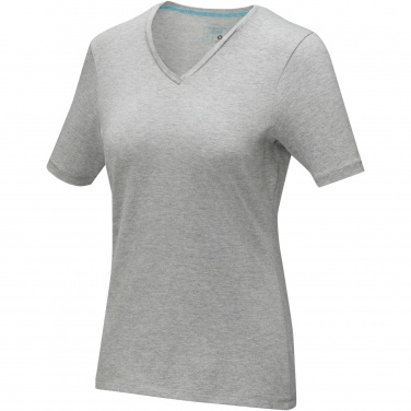 Логотрейд pекламные cувениры картинка: Kawartha short sleeve women's organic V-neck t-shirt