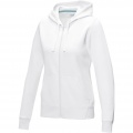 Ruby women’s organic recycled full zip hoodie, Белый