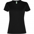 Slam short sleeve women's sports t-shirt, Сплошной черный