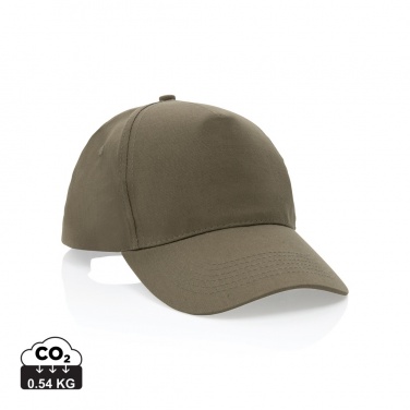 Логотрейд бизнес-подарки картинка: Кепка Impact 5 panel 190gr из переработанного хлопка с трассером AWARE™