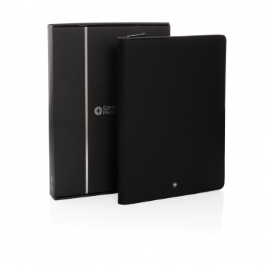 Лого трейд pекламные cувениры фото: Портфель Swiss Peak Heritage RCS rPU A4 с застежкой-молнией