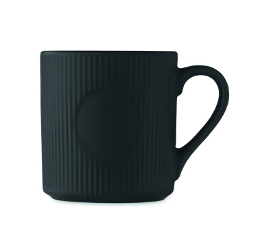 Лого трейд pекламные подарки фото: Ribbed ceramic mug mat 340 ml