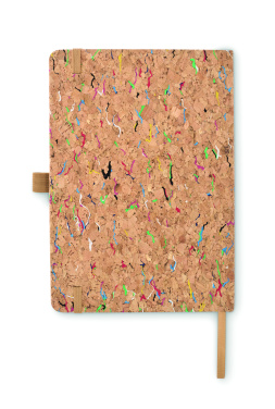 Лого трейд бизнес-подарки фото: A5 cork coloured notebook