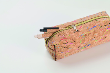 Лого трейд бизнес-подарки фото: Coloured cork pencil case