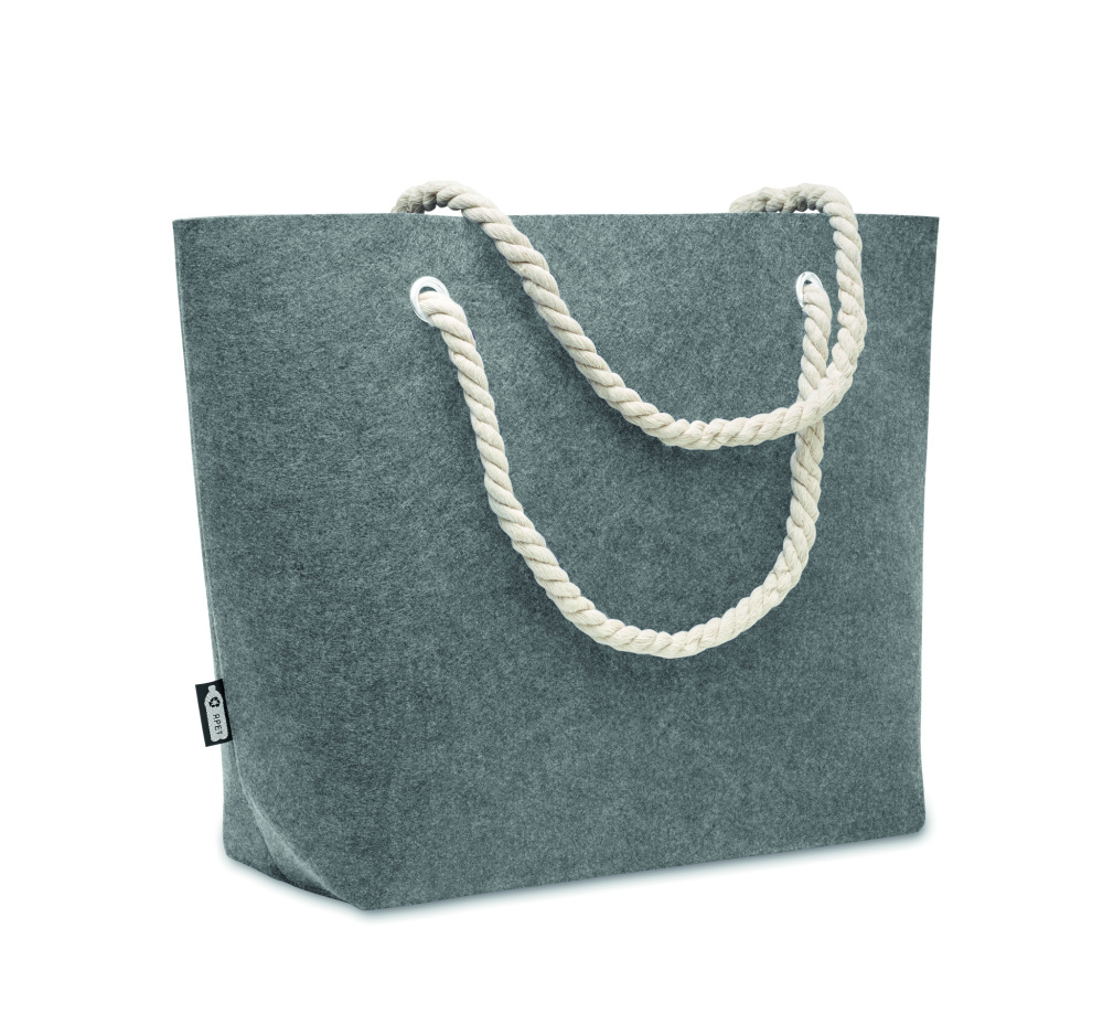 Логотрейд pекламные продукты картинка: RPET felt beach bag