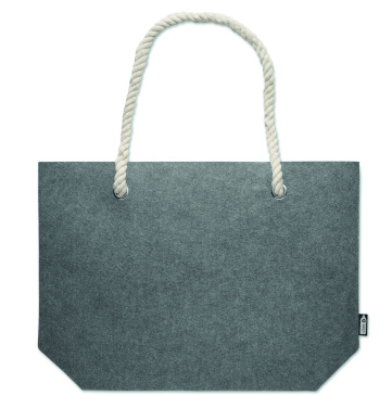 Лого трейд pекламные подарки фото: RPET felt beach bag