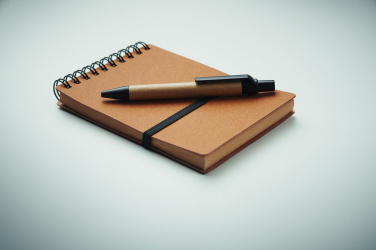 Логотрейд pекламные подарки картинка: Recycled notebook with ball pen