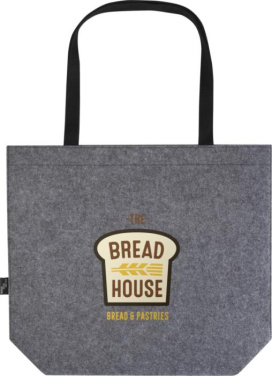 Логотрейд pекламные продукты картинка: Felta эко-сумка с ластовицей на 20 л из фетра, переработанного по стандарту GRS