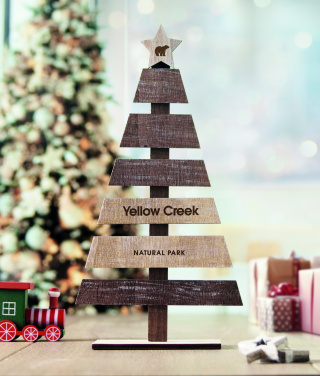 Логотрейд бизнес-подарки картинка: Wooden Christmas tree