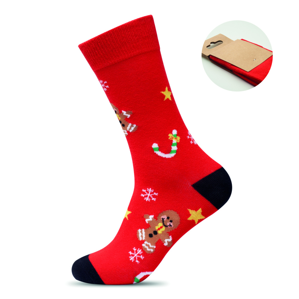 Логотрейд pекламные cувениры картинка: Pair of Christmas socks L