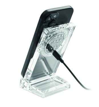 Лого трейд pекламные подарки фото: Acrylic wireless charger 15W