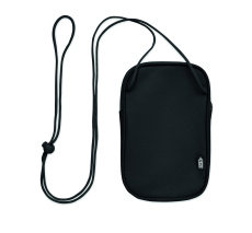 RPET cross body travel pouch