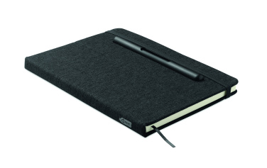 Лого трейд pекламные подарки фото: A5 notebook with phone holder