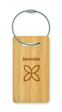 Логотрейд бизнес-подарки картинка: Bamboo luggage tag