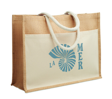 Лого трейд pекламные подарки фото: Jute shopping bag