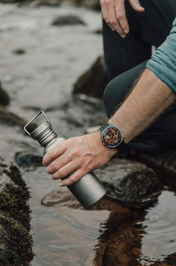 Логотрейд pекламные cувениры картинка: Ультралегкая титановая бутылка для воды Nordic Drift Trail объемом 600 мл