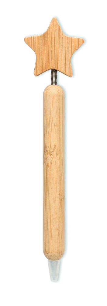 Логотрейд бизнес-подарки картинка: Bamboo star ball pen