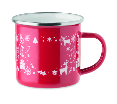 Лого трейд pекламные cувениры фото: Christmas enamel mug 300ml