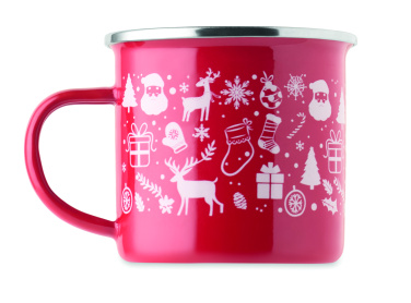 Логотрейд pекламные cувениры картинка: Christmas enamel mug 300ml