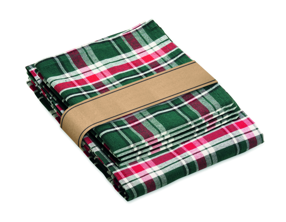 Лого трейд pекламные продукты фото: Chequer cotton tablecloth set