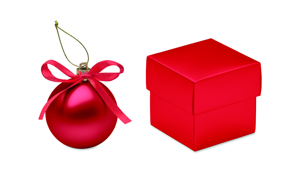 Логотрейд pекламные продукты картинка: Christmas bauble gift box