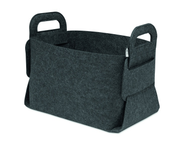 Логотрейд pекламные продукты картинка: Foldable RPET felt basket