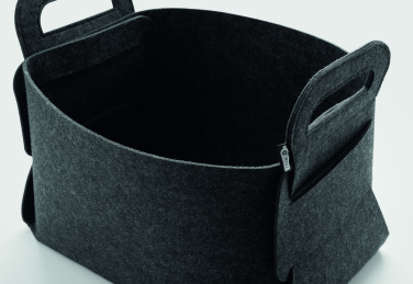 Лого трейд pекламные продукты фото: Foldable RPET felt basket